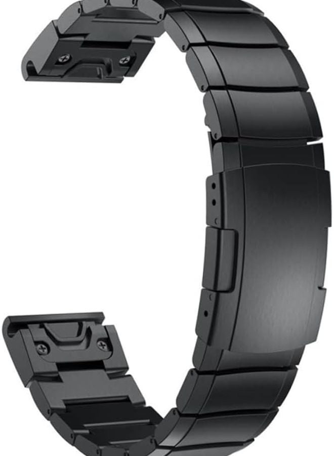 Balacoo Forerunner Watch Band Replacement Stainless Steel Strap Black - Image 5
